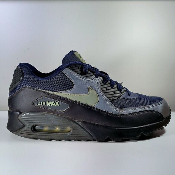 Nike Air Max 90 Essential Obsidian Men\'s Size 10 Navy Gray Sneakers
